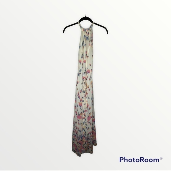 MODCLOTH Illuminated Elegance Chiffon Floral Maxi Dress, Size Small - Picture 8 of 8